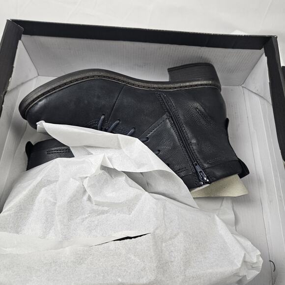 Josef Seibel Selena 06 Lace-Up Black Leather Women’s Combat Boots Size:US 9/EU40 - Picture 3 of 9